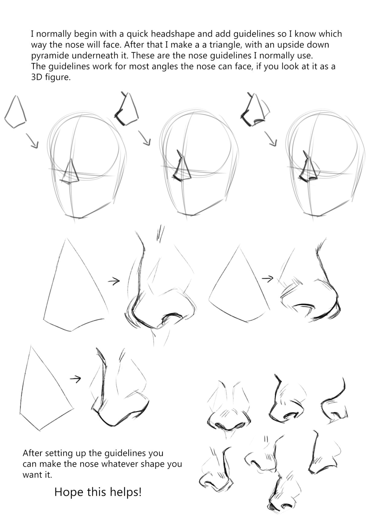 Easy Way to Draw A Nose Cccrystalclear some People Requested A Nose Tutorial some