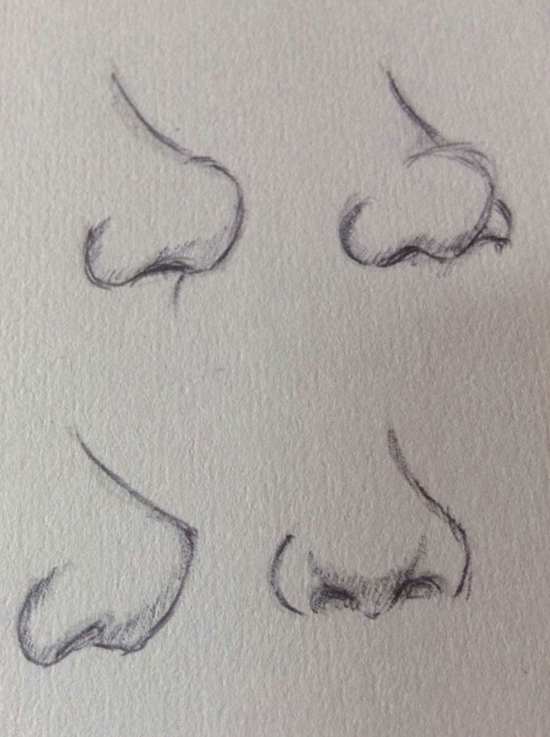 Easy Way to Draw A Nose Pin by Lukrecija Jasevia Ia Ta On Graphics Nose Drawing