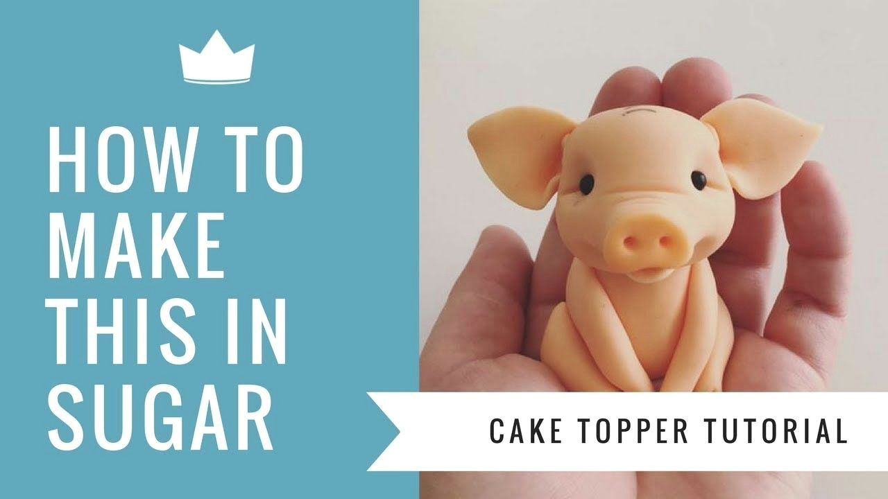 Easy Way to Draw A Pig How to Make A Cute Pig Cake topper Cake Decorating
