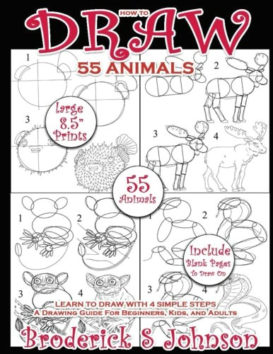 Easy Way to Draw Animals How to Draw 55 Animals Learn to Draw with 4 Simple Steps