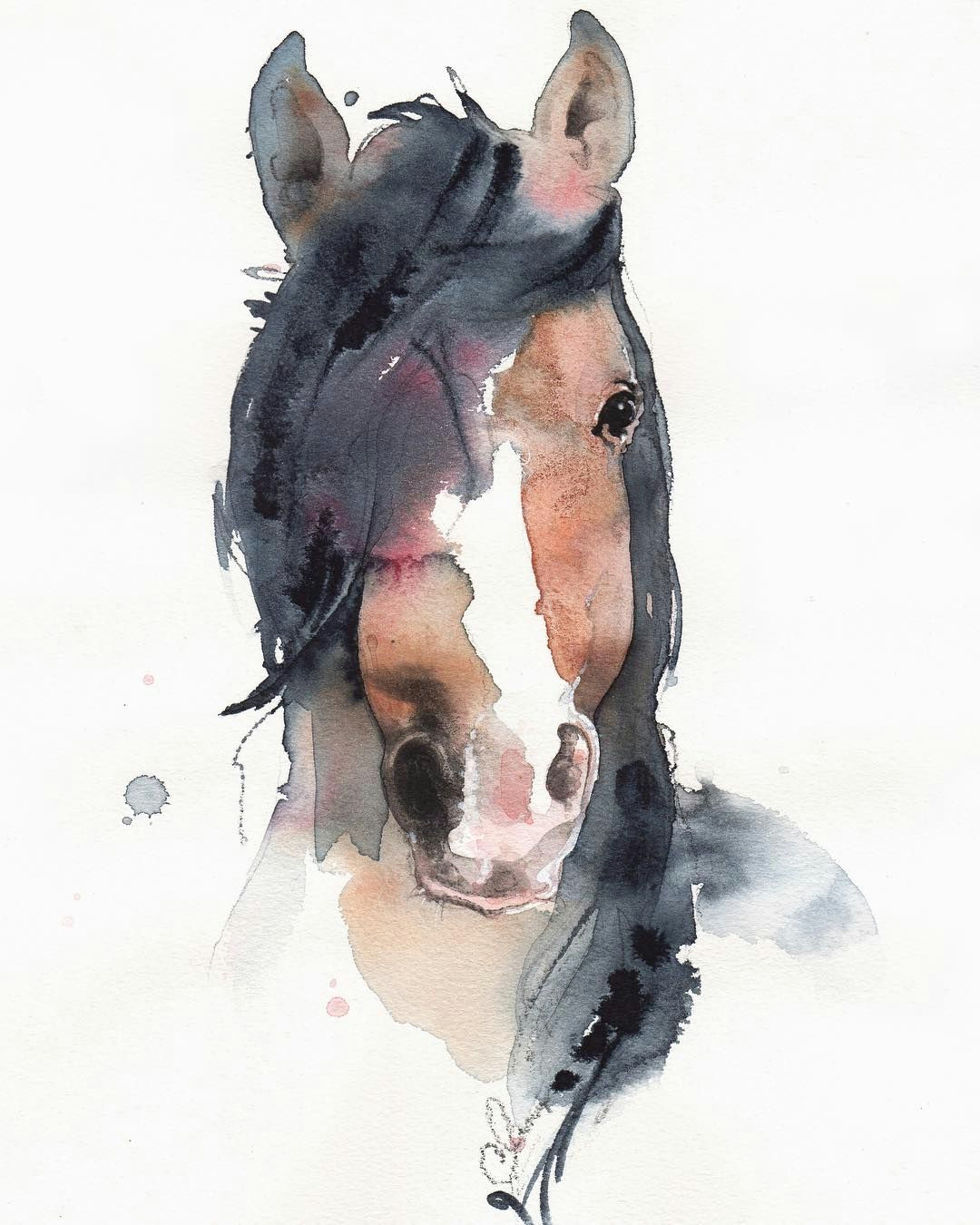 Easy Western Drawings Watercolor Art Horse Watercolor Horse Horse Drawings