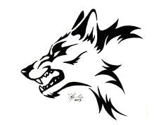 Easy Wolf Head Drawing Tribal Wolf Head Tattoo Black Tribal Wolf Tattoo Design