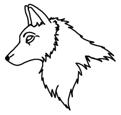 Easy Wolf Head Drawing Wolfhead Outlines by Laracoa On Deviantart Wolf Outline