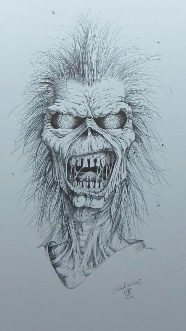 Eddie Iron Maiden Easy Drawing Pin by Borni Matata On Tato Pinterest