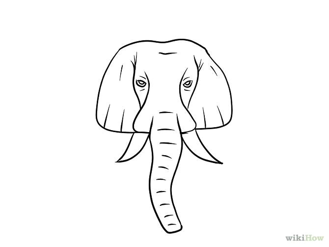Elephant Eyes Drawing Easy Draw An Elephant Easy Cartoon Drawings Elephant Images