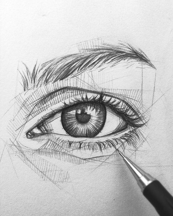 Eye and Eyebrow Drawing Easy 52 Easy Pencil Drawing Eye Ideas Art In 2020 Pencil