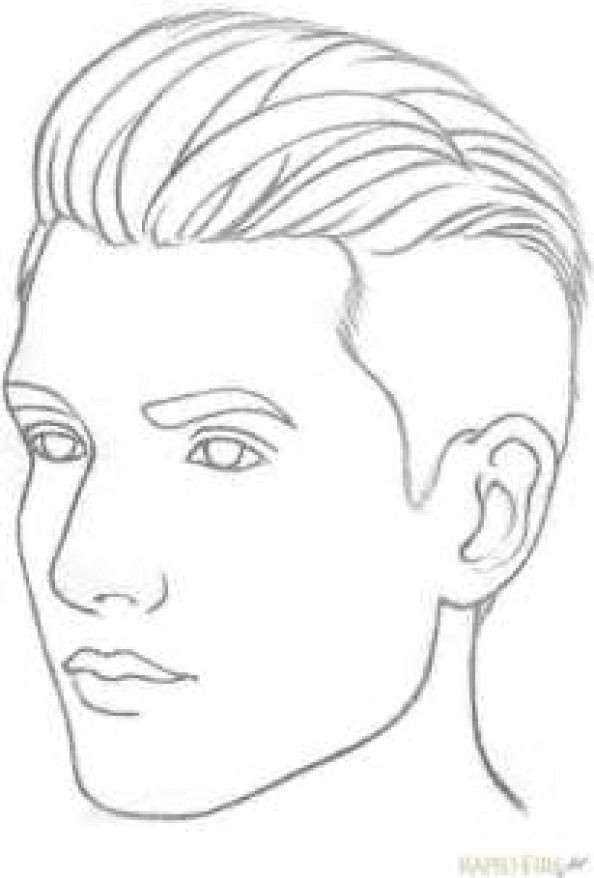 Face Easy Drawing 3 4 Profile Nose Male Drawing Ecosia