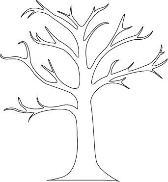 Family Tree Drawing Easy Easy Tree Trunk Stencil Google Search Crafts for Kids