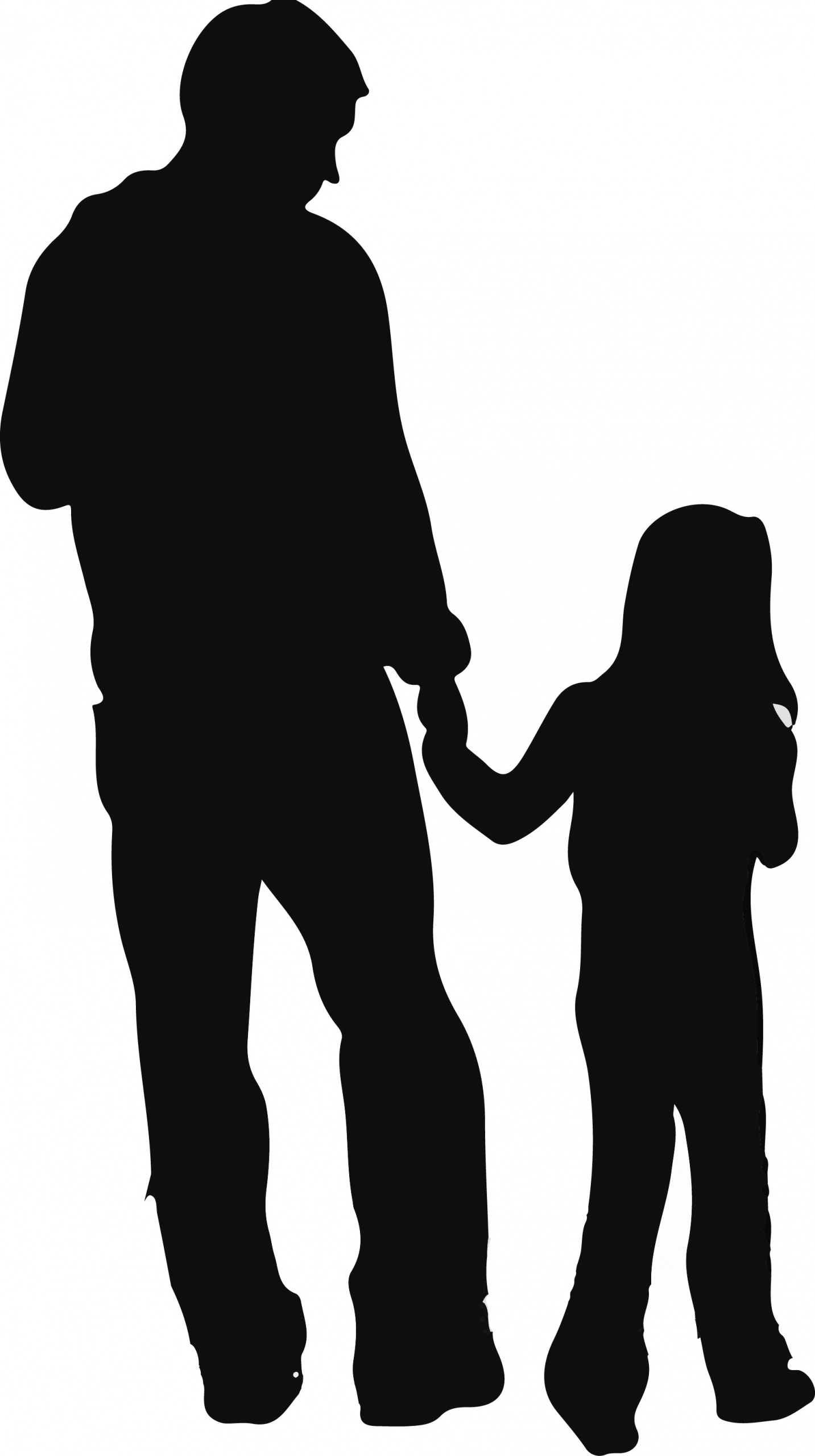 Father and Daughter Drawing Easy Father and Daughter Talking Clipart