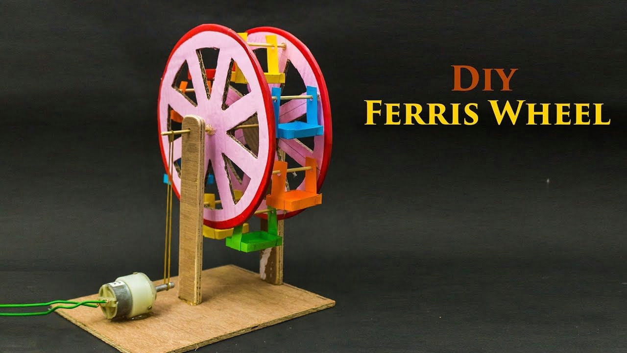 Ferris Wheel Drawing Easy Ferris Wheel Powered by Dc Motor Craft Activities for Kids