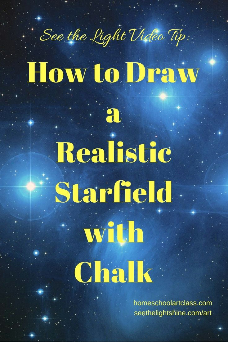 Field Drawing Easy Video Tip How to Draw Realistic Starfields In Black Light