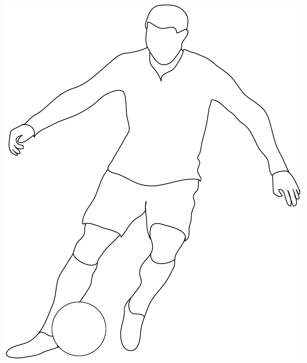 Football Player Drawing Easy 49 Necessary How to Draw soccer Players