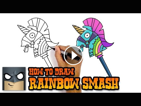Fortnite Drawing Step by Step Easy How to Draw Rainbow Smash fortnite Awesome Step by Step