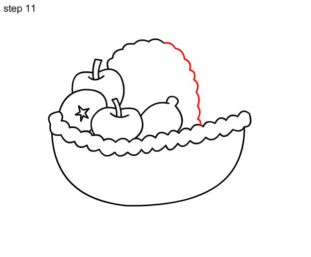 Fruit Basket Drawing Easy Step by Step Drawing for Children Fruits Contoh soal Dan Materi Pelajaran 1