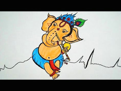 Ganpati Bappa Easy Drawing Ganesha Drawing How to Draw Ganesha Easy Ganesh Draw