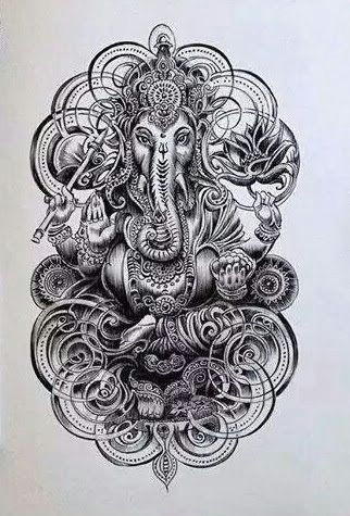 Ganpati Bappa Easy Drawing Kao T Quao Ha Nh Ao Nh Cho Ganesha Tattoo Ganesha Tattoo Tattoo