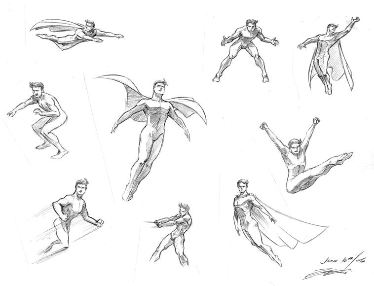 Gesture Drawings Of Animals Image Result for Superhero Poses Showing Motion Drawing
