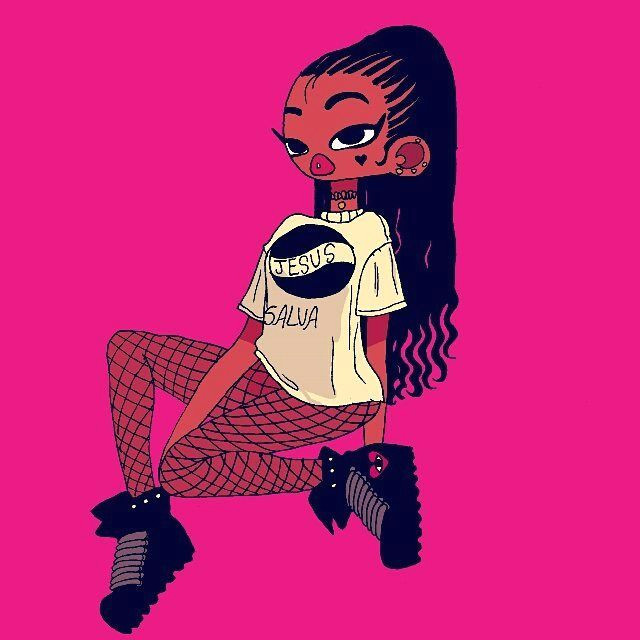 Ghetto Girl Drawing Pin by Cherrybaby On A R T I S T S Black Girl Art Black