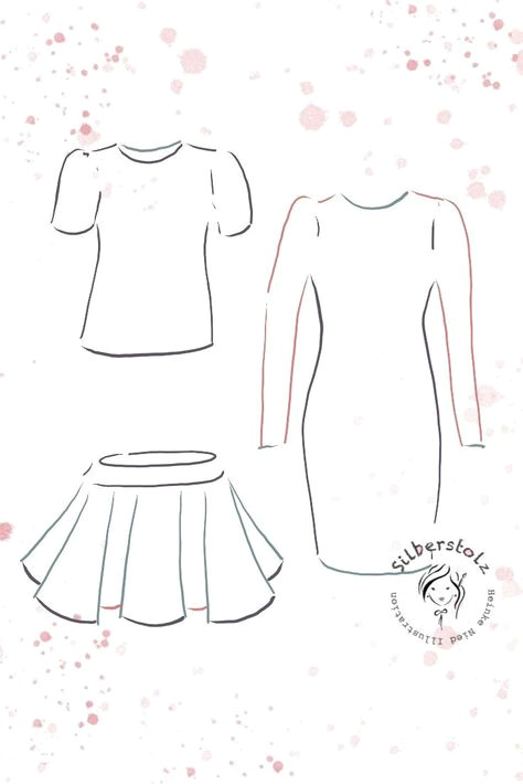 Girl Clothes Drawing Learn to Draw Simple Basic Clothes Character Template