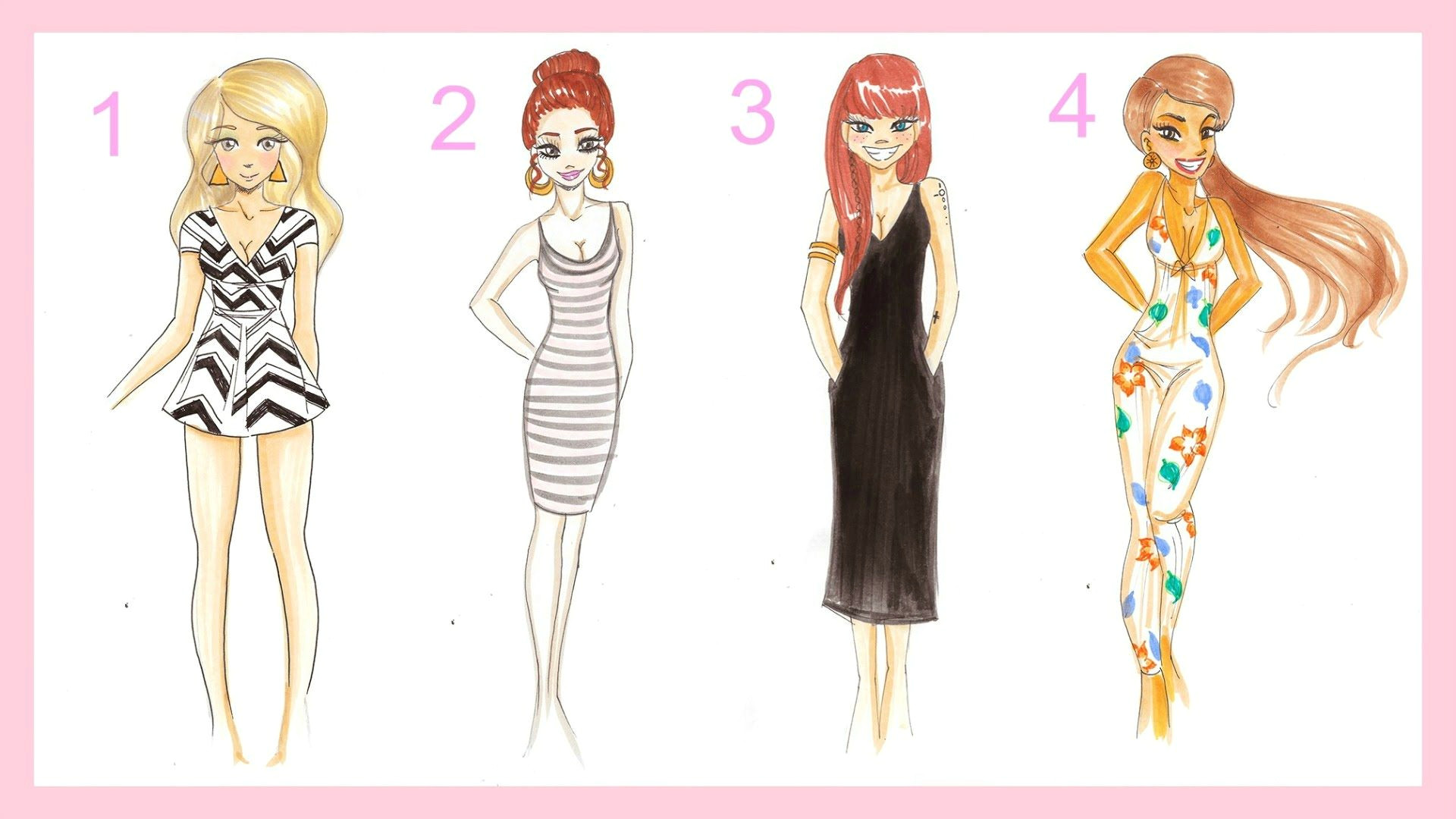 Girl Outfits Drawing A Drawing Tutorial 4 Summer Outfits A Summer Outfits