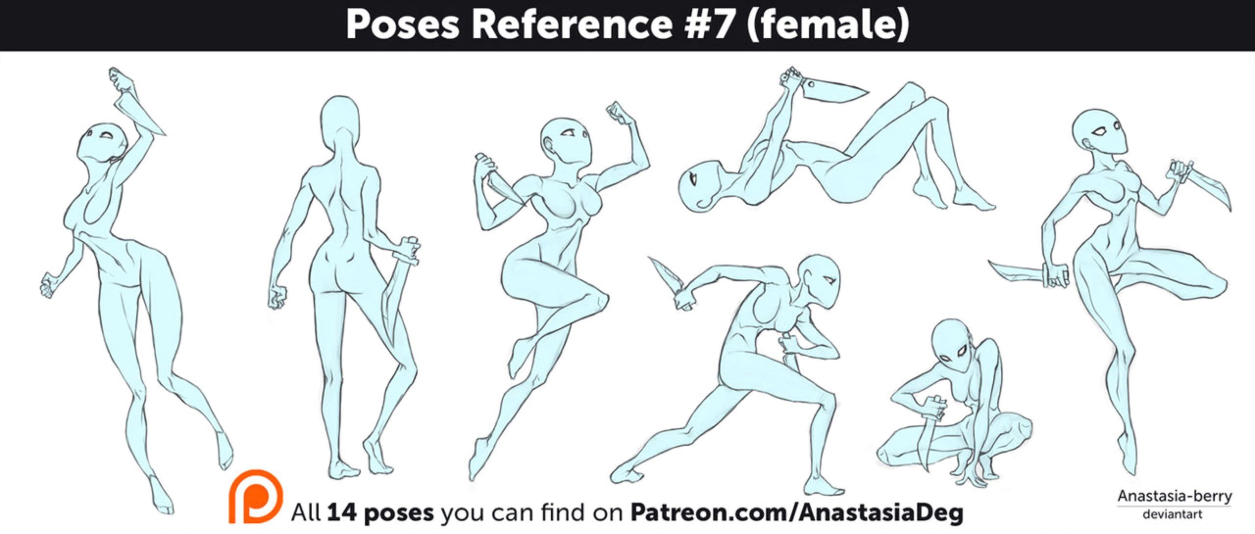 Girl Poses Drawing Reference Poses Reference 7 Female by Anastasia Berry On