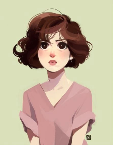 Girl with Brown Hair Drawing Drawing Cartoon Faces Animation Artists 50 Ideas for 2019