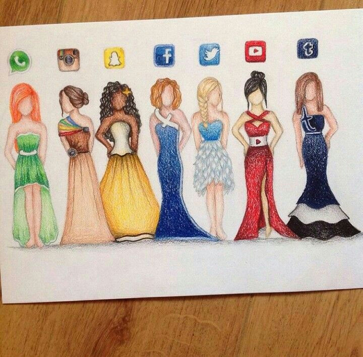 Girls In Dresses Drawings My Drawings Xoxox On Ig Art A In 2019 Drawings social