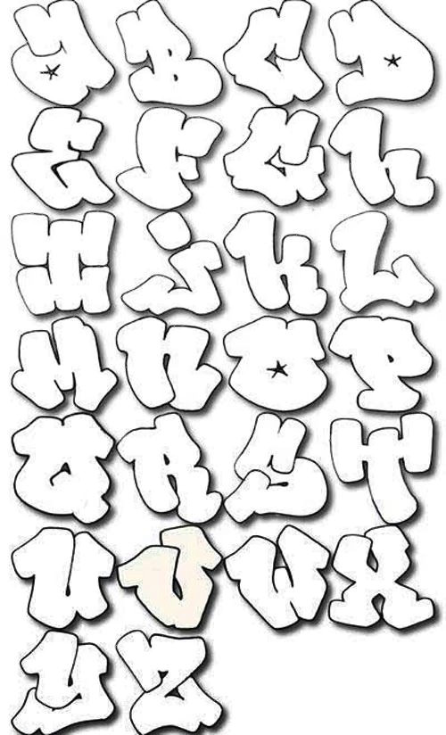 Graffiti Drawing Easy Graffiti Alphabet Bubble Letters 3d Graffiti Alphabet