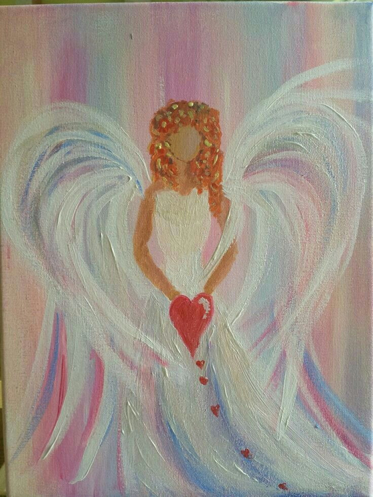 Guardian Angel Drawing Easy Sweet Angel A I Angel Drawing Angel Art Painting