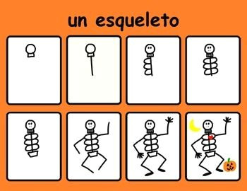 Halloween Pictures to Draw Easy How to Draw Halloween Spanish Easy Drawings Halloween