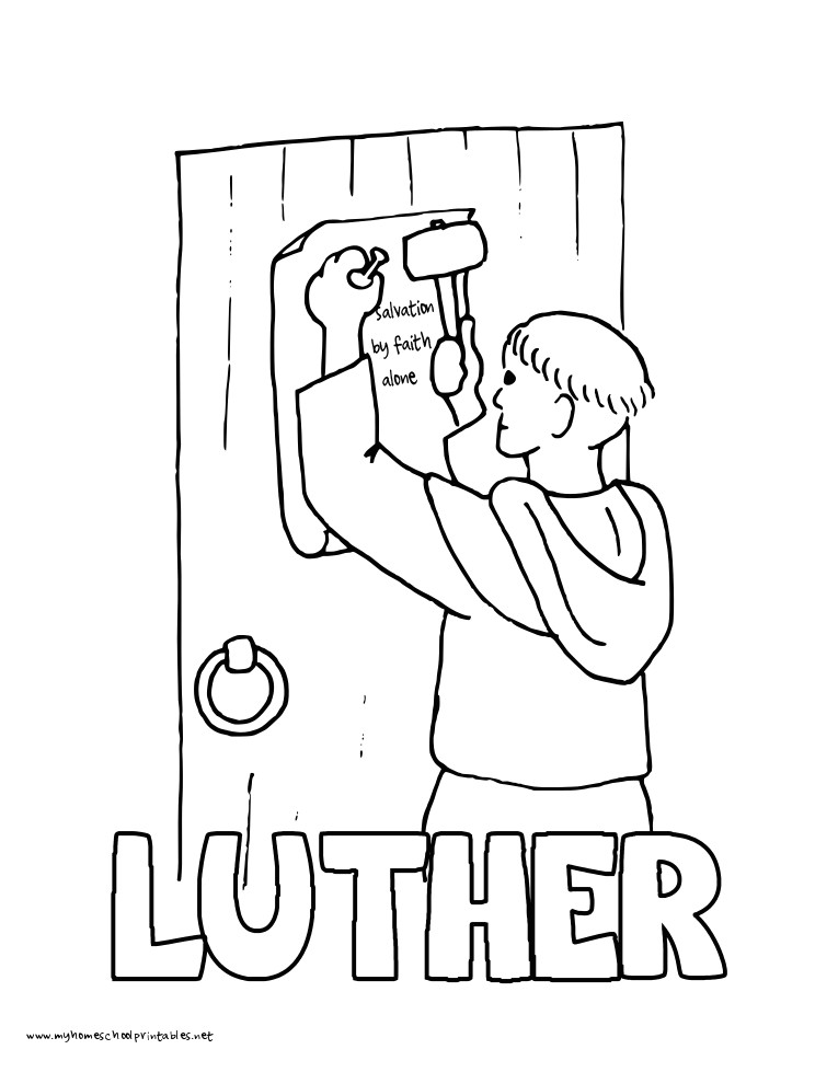 History Drawings Easy History Coloring Pages Volume 3 Martin Luther Fur Kinder