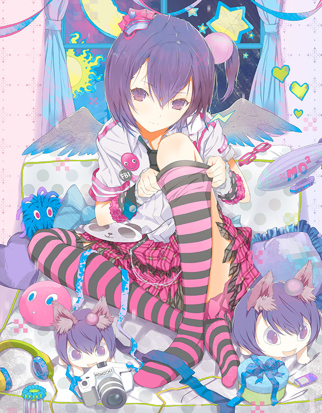 Hoodie Cute Anime Girl Drawing A Anime Art A Clothes Cute Fashion Striped socks