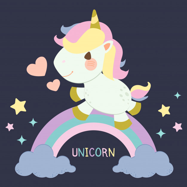 How to Draw A Baby Unicorn Easy Step by Step the Character Od Cute Unicorn Standing On the Pastel Rainbow