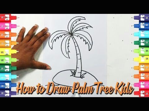 How to Draw A Beach Easy Videos Matching How to Draw A Landscape Scenery Of Coconut
