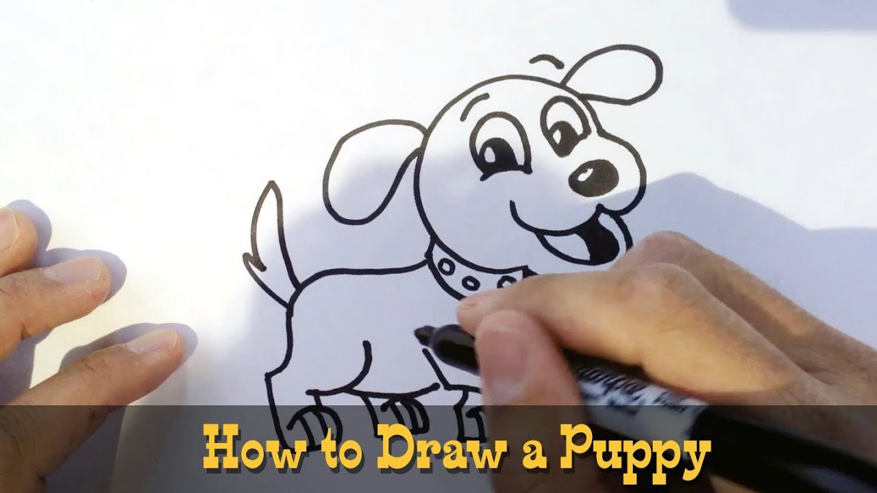 How to Draw A Dalmatian Puppy Easy How to Draw A Puppy