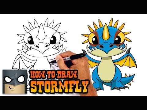How to Draw A Easy Cute Dragon How to Draw Stormfly How to Train Your Dragon Youtube