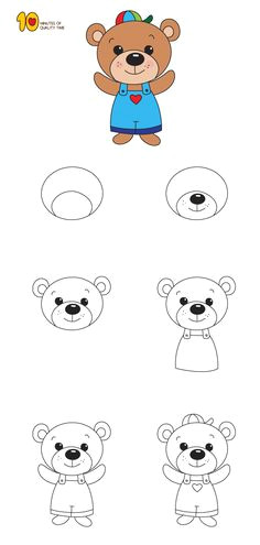 How to Draw A Easy Teddy Bear Step by Step 16 Best Teddy Bear Drawing Images Bear Drawing Teddy Bear