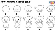 How to Draw A Easy Teddy Bear Step by Step 16 Best Teddy Bear Drawing Images Teddy Bear Bear Tatty