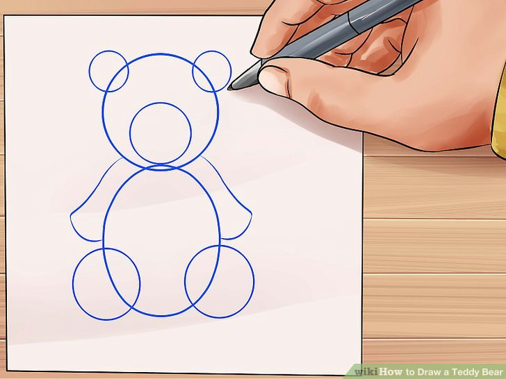 How to Draw A Easy Teddy Bear Step by Step 4 Ways to Draw A Teddy Bear Wikihow