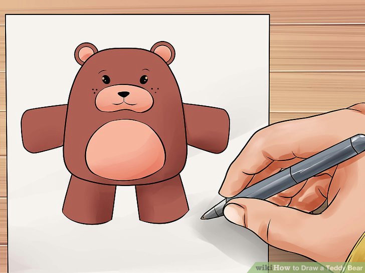 How to Draw A Easy Teddy Bear Step by Step 4 Ways to Draw A Teddy Bear Wikihow