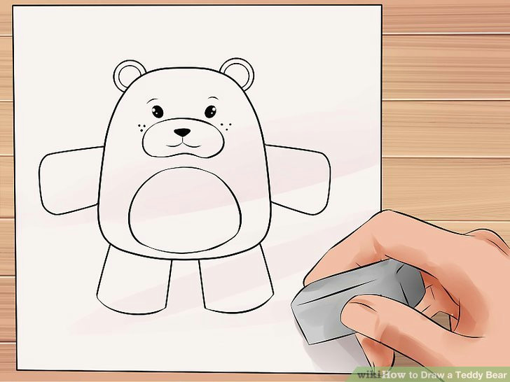 How to Draw A Easy Teddy Bear Step by Step 4 Ways to Draw A Teddy Bear Wikihow