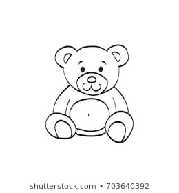 How to Draw A Easy Teddy Bear Step by Step Teddy Bear Drawing Images Stock Photos Vectors Shutterstock