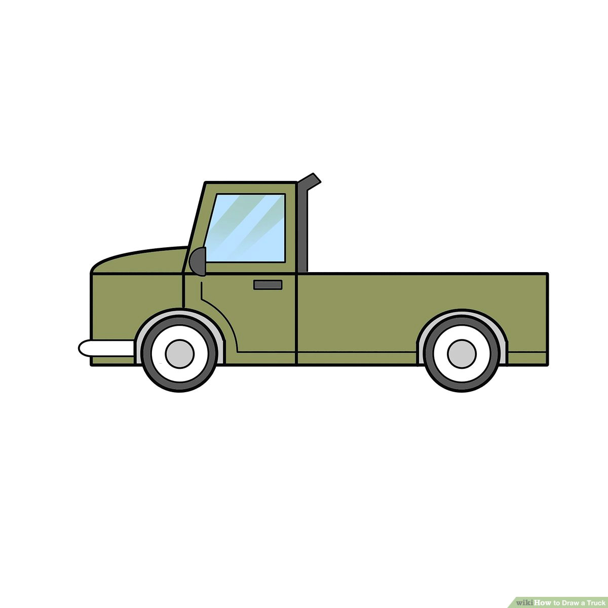 How to Draw A Fire Truck Easy 2 Easy Ways to Draw A Truck with Pictures Wikihow