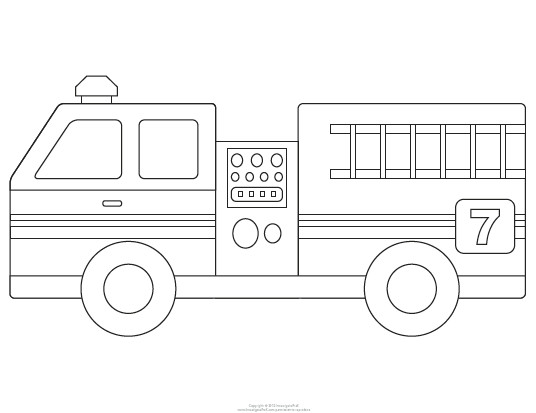 How to Draw A Fire Truck Easy Fire Engine Template Fire Trucks Fire Truck Drawing Fire