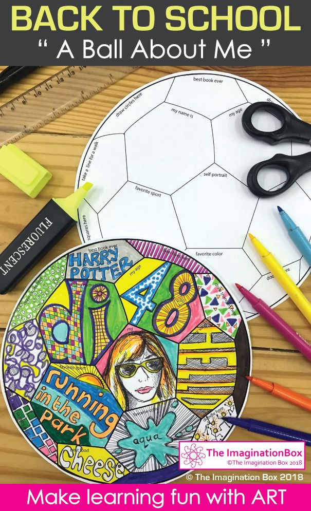 How to Draw A Football Easy Back to School Fun Art All About Me soccer Ball Doodle