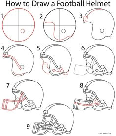 How to Draw A Football Helmet Easy 26 Best Football Drawings Images Football Drawings