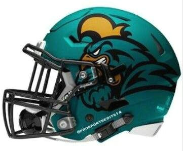 How to Draw A Football Helmet Easy Coastal Carolina Chanticleers Football Football Helmets