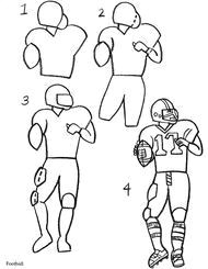 How to Draw A Football Player Easy 26 Best Football Drawings Images Football Drawings