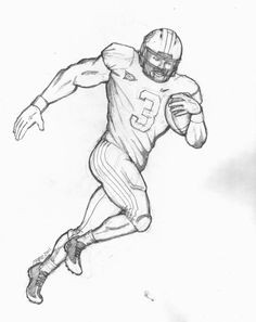 How to Draw A Football Player Easy 46 Best Football Images Football Xfl Teams Football