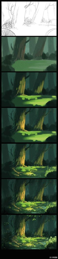 How to Draw A forest Easy 493 Best forest Illustration Images Illustration forest